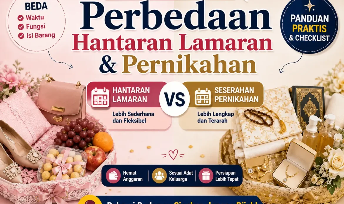 perbedaan hantaran lamaran dan pernikahan