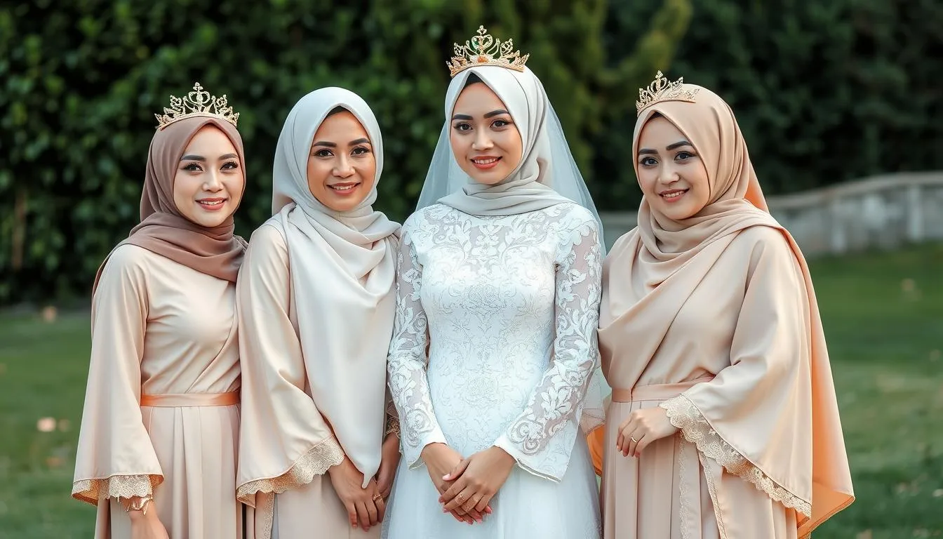 baju seragam keluarga untuk pesta pernikahan
