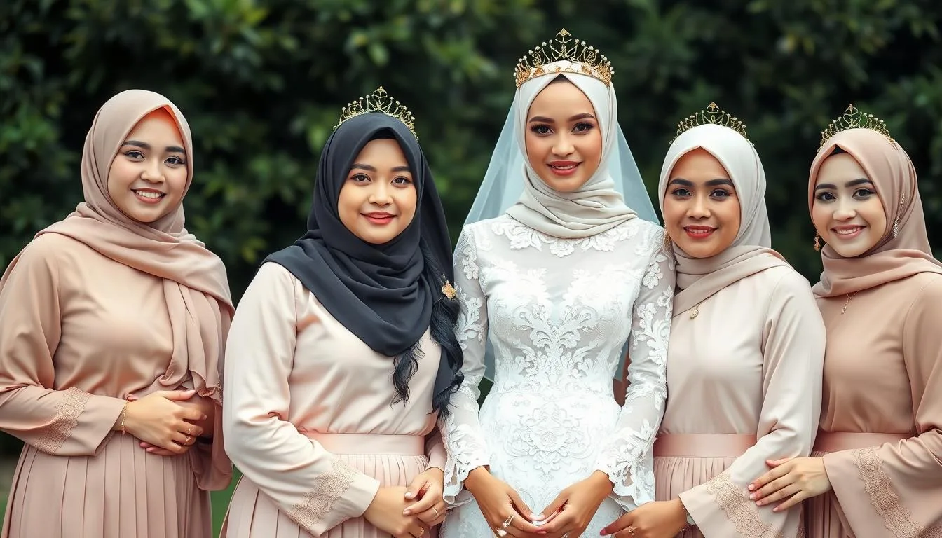 baju seragam keluarga untuk pesta pernikahan