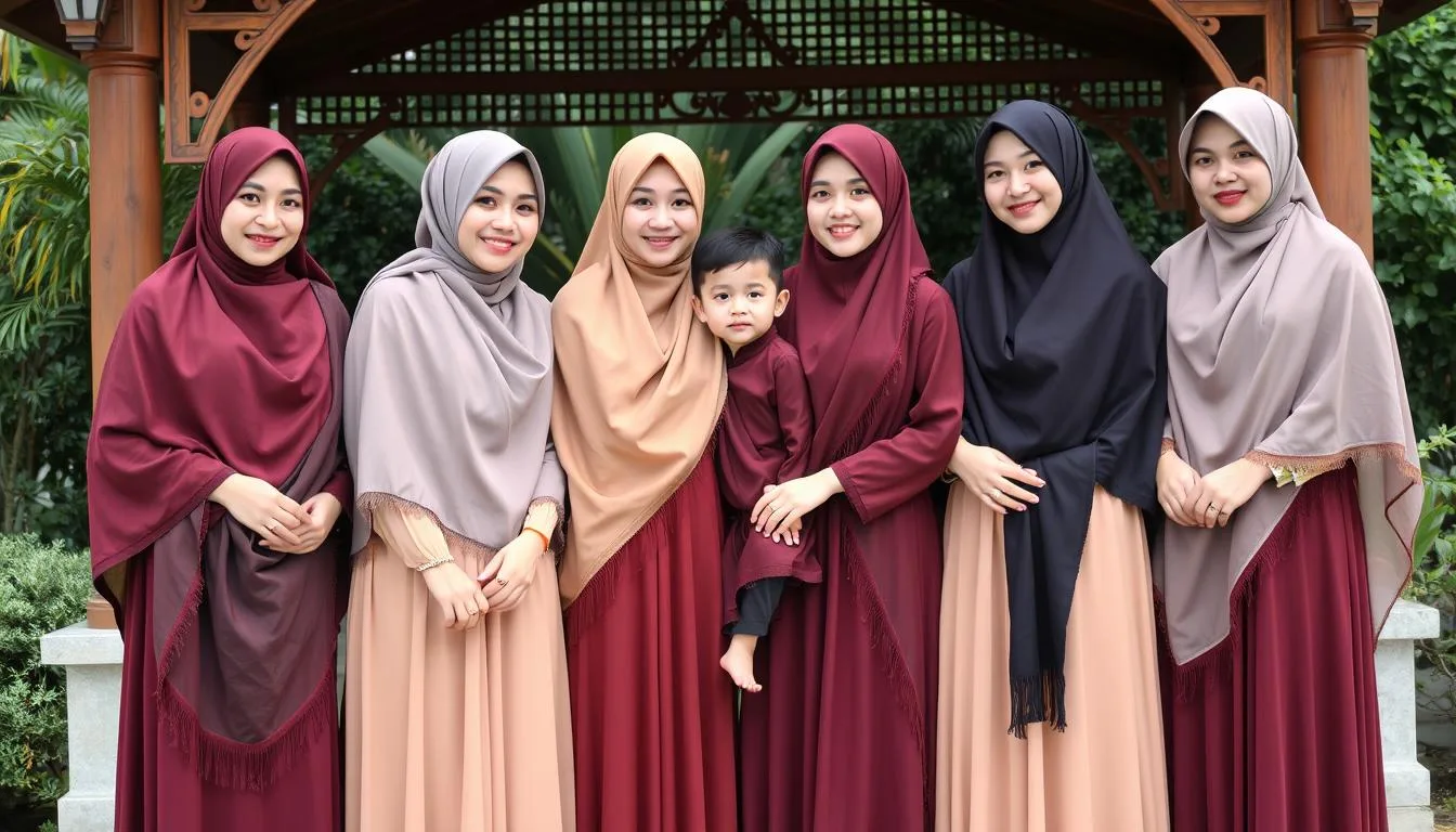 baju seragam keluarga untuk pesta pernikahan terbaru 2023