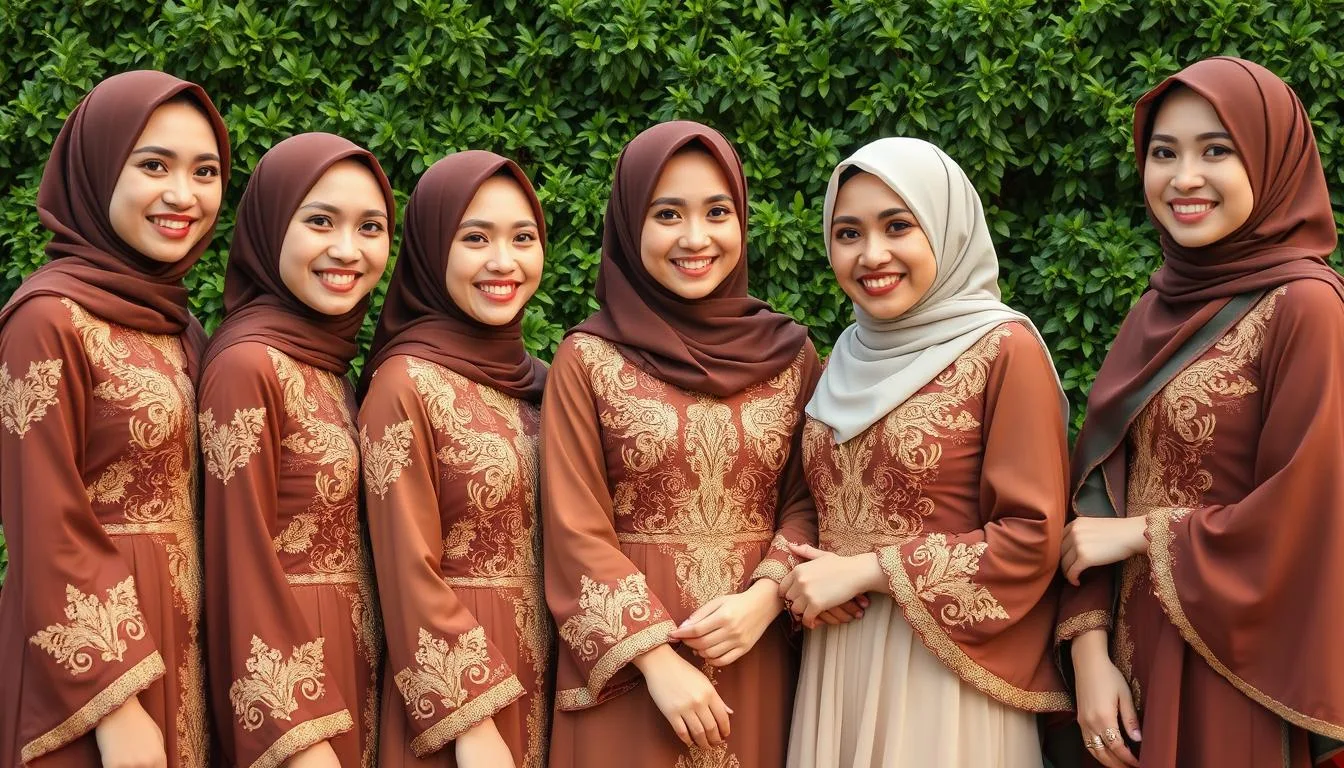 seragam keluarga pernikahan