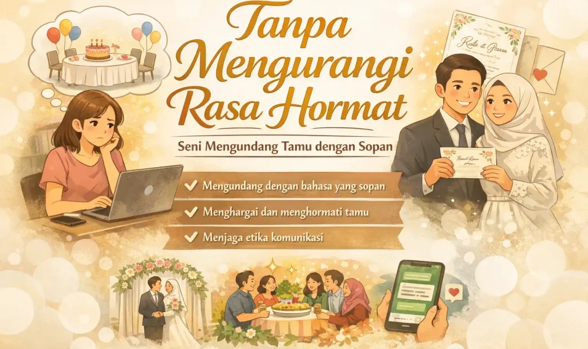 Tanpa Mengurangi Rasa Hormat: Contoh Kalimat Undangan Sopan untuk Pernikahan, Tasyakuran, dan Ulang Tahun