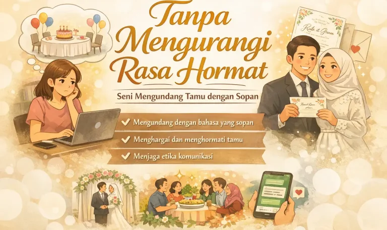 Tanpa Mengurangi Rasa Hormat: Contoh Kalimat Undangan Sopan untuk Pernikahan, Tasyakuran, dan Ulang Tahun