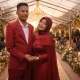 Pesta pernikahan saat matahari terbenam