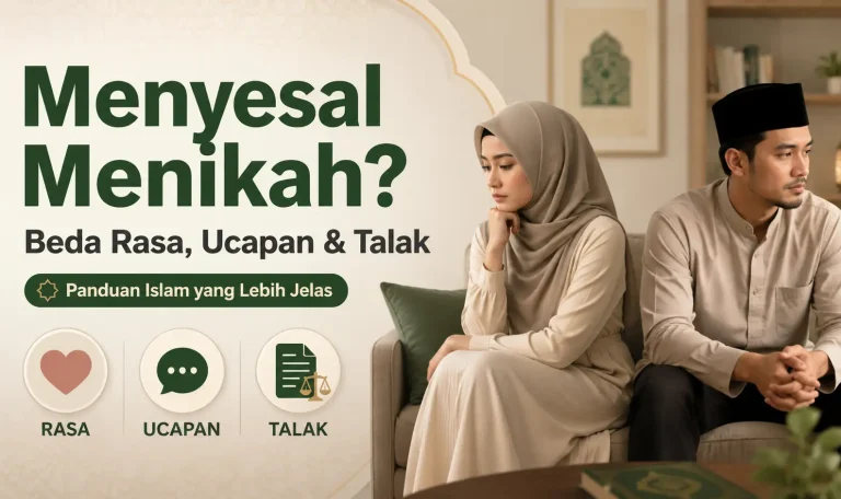 hukum menyesali pernikahan dalam islam