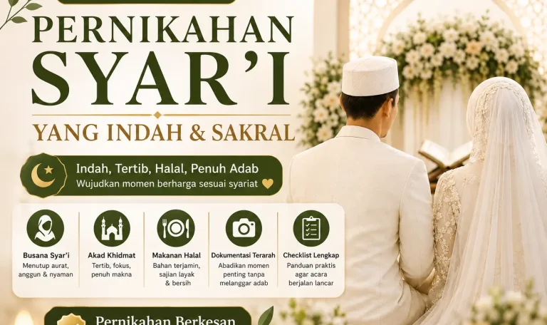 Pernikahan Syar’i yang Indah dan Sakral