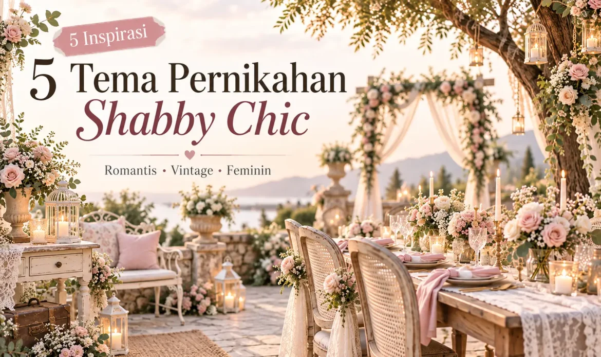 Tema Pernikahan Shabby Chic