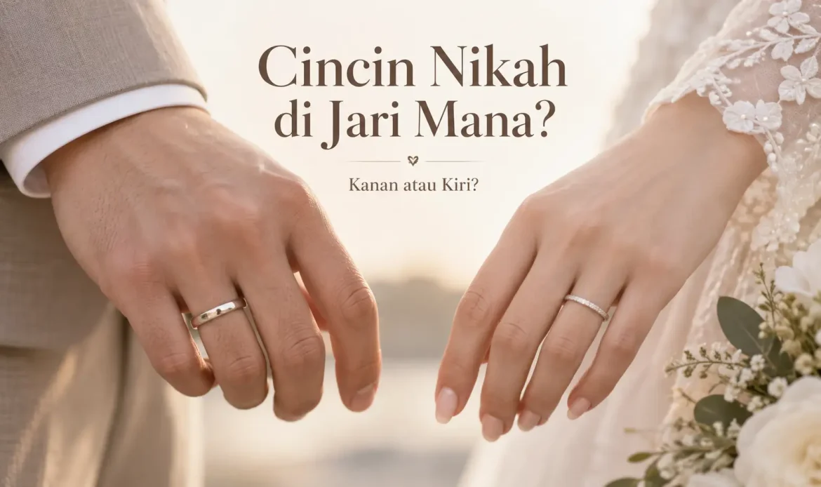 cincin pernikahan di jari