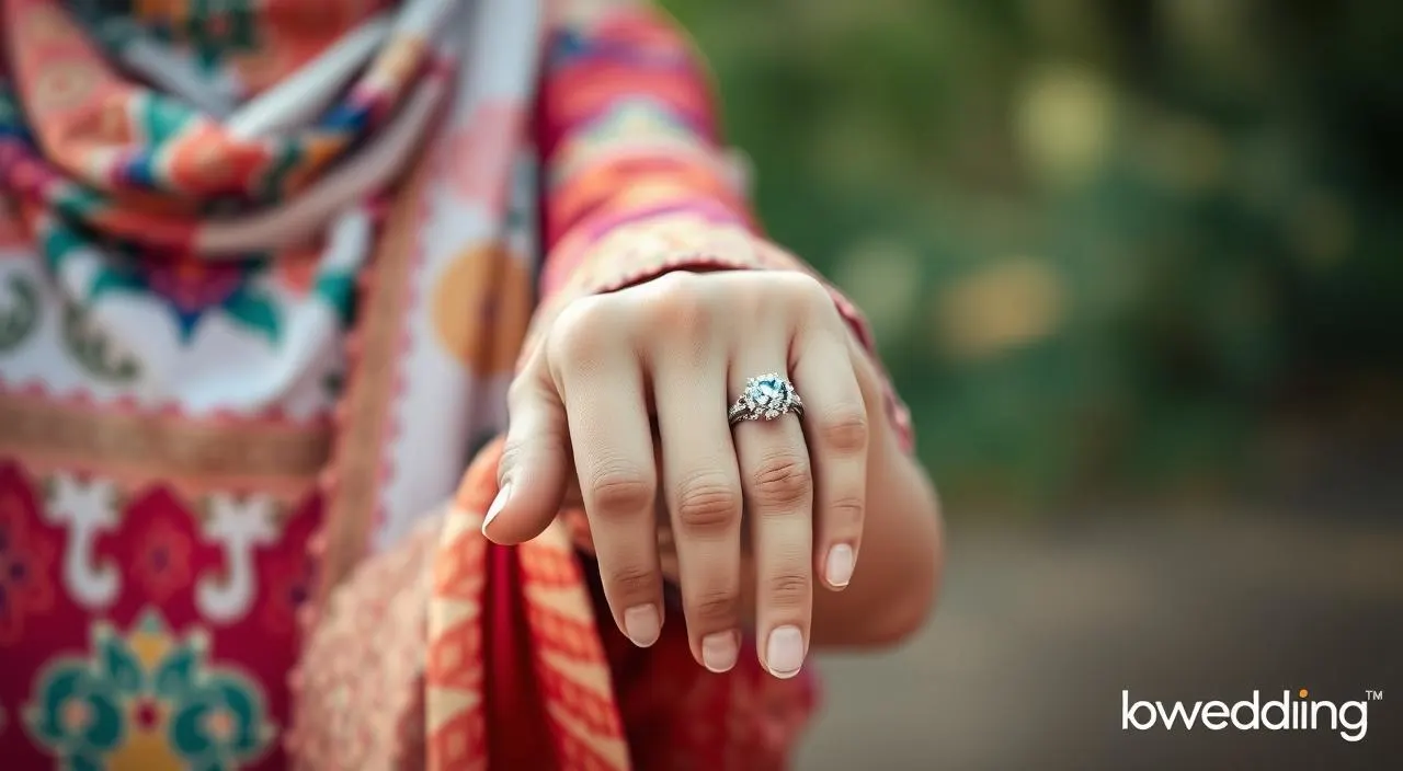 cincin pernikahan di jari