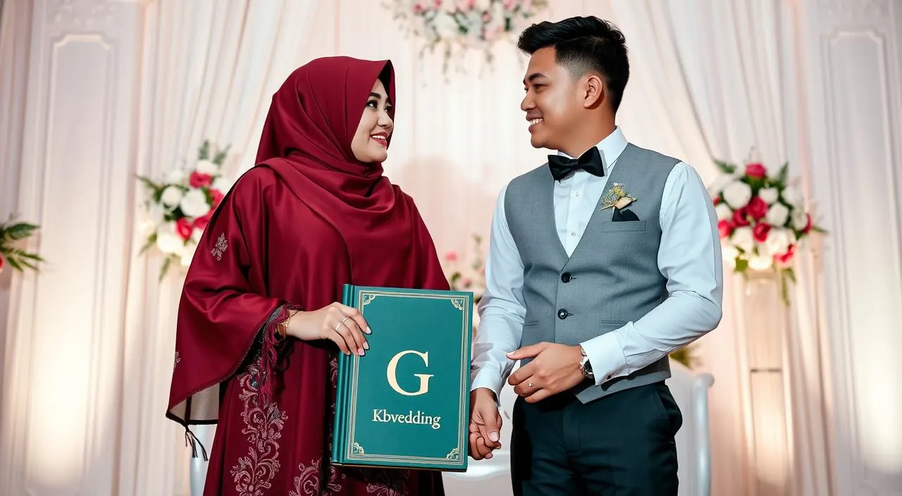 gaya foto wedding di pelaminan
