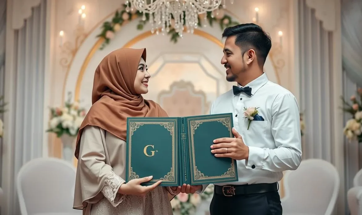 gaya foto wedding di pelaminan