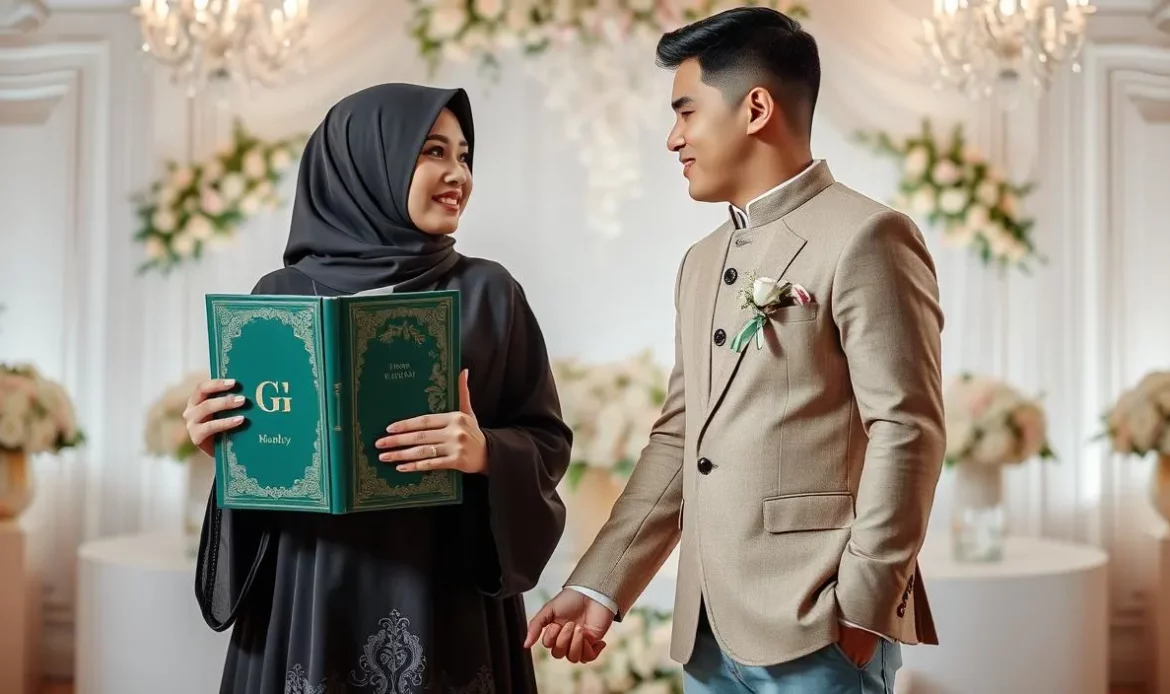 gaya foto wedding di pelaminan