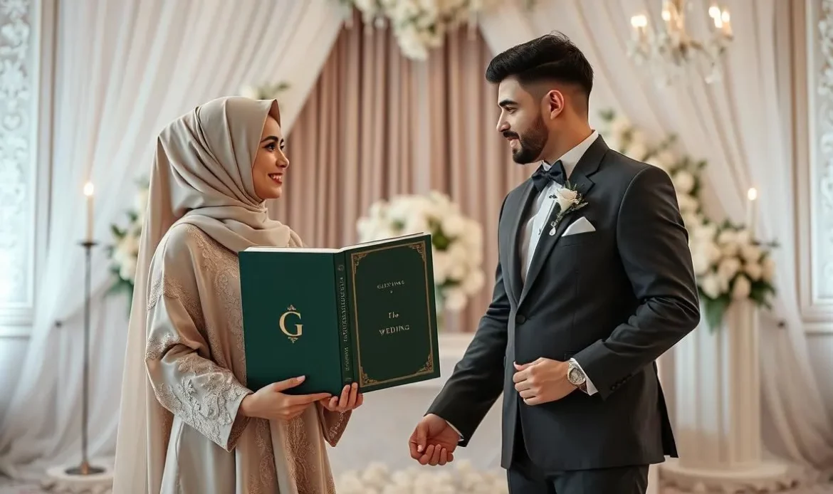 gaya foto wedding di pelaminan