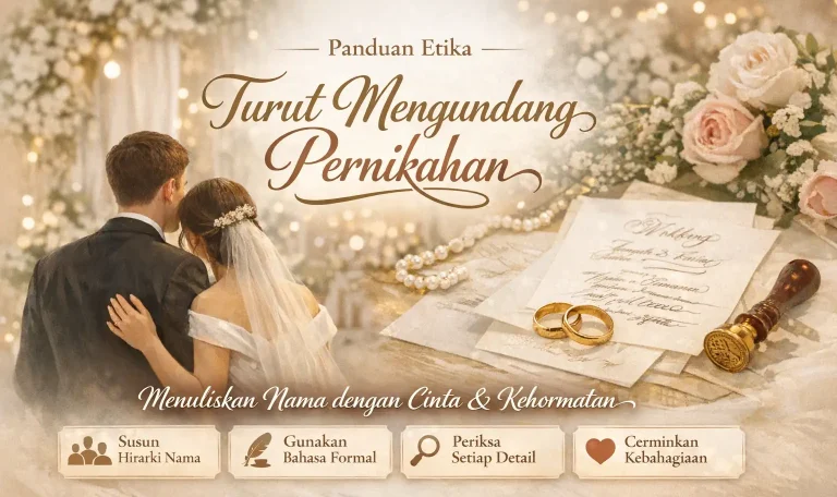 Panduan undangan pernikahan elegan