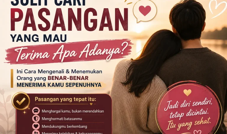 cari pasangan hidup yang mau terima apa adanya