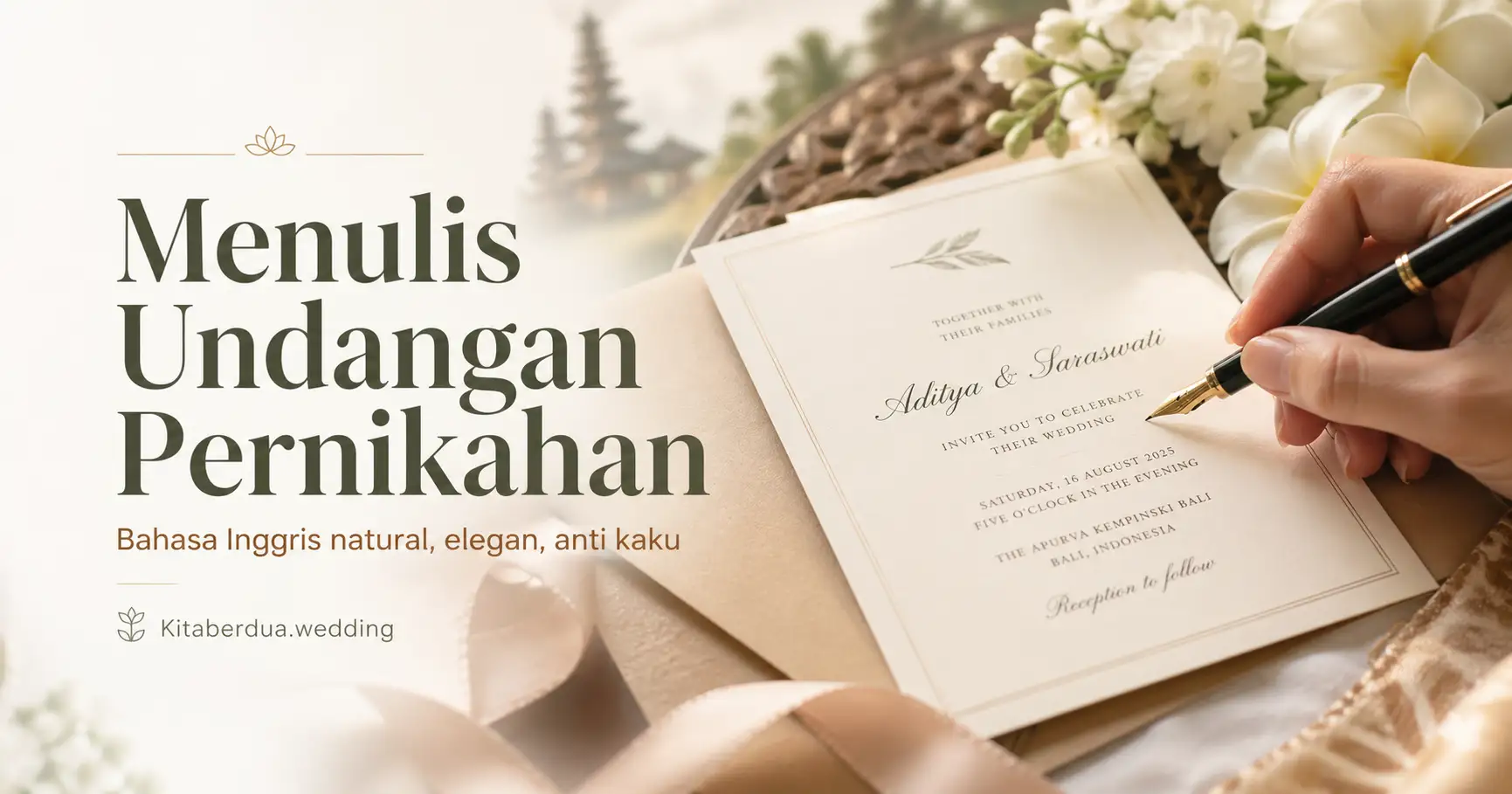 Menulis Undangan Pernikahan
