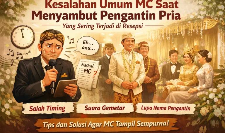 6 Kesalahan Umum dalam MC Penyambutan Pengantin Pria yang Sering Terjadi di Resepsi 6 Kesalahan Umum dalam MC Penyambutan Pengantin Pria yang Sering Terjadi di Resepsi