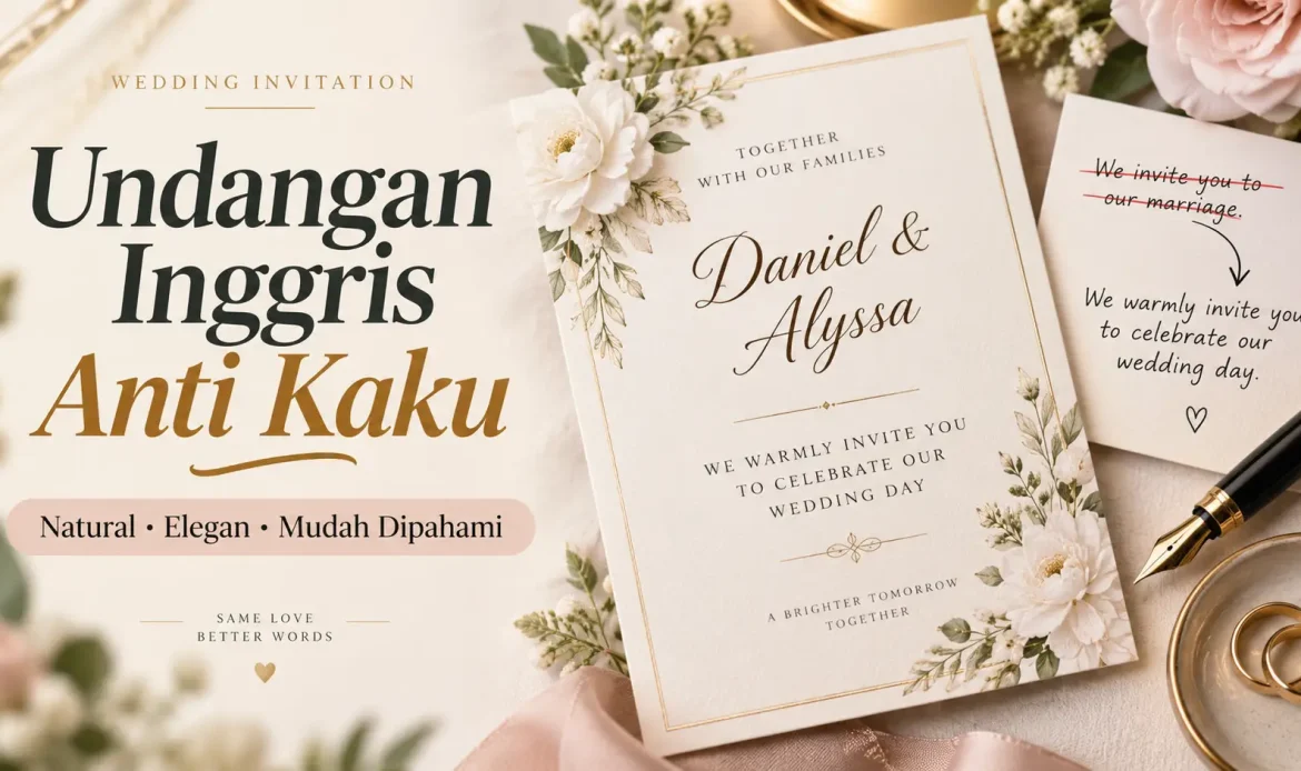 Cara Menulis Undangan Pernikahan Bahasa Inggris yang Natural, Elegan, dan Anti Kaku