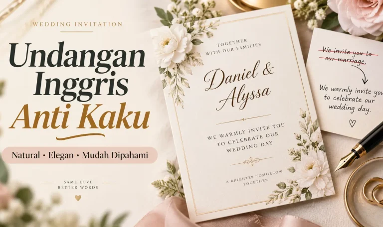 Cara Menulis Undangan Pernikahan Bahasa Inggris yang Natural, Elegan, dan Anti Kaku